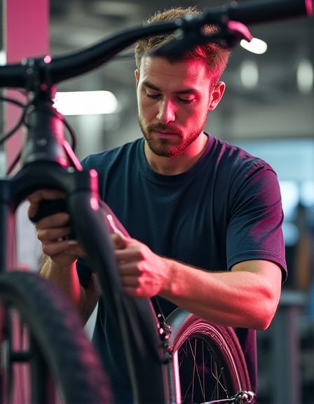 Meccanico specializzato al lavoro
